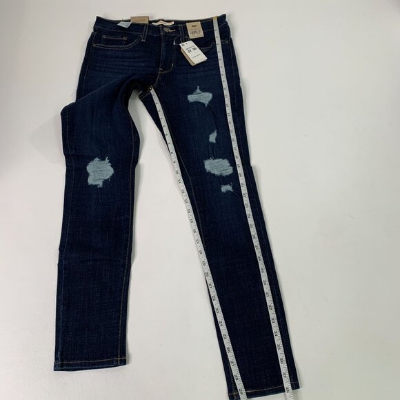 Levi's Women's Jeans Size 4 Stretch Denim 311 Shaping Skinny Jeans Blue W27 - Picture 8 of 8